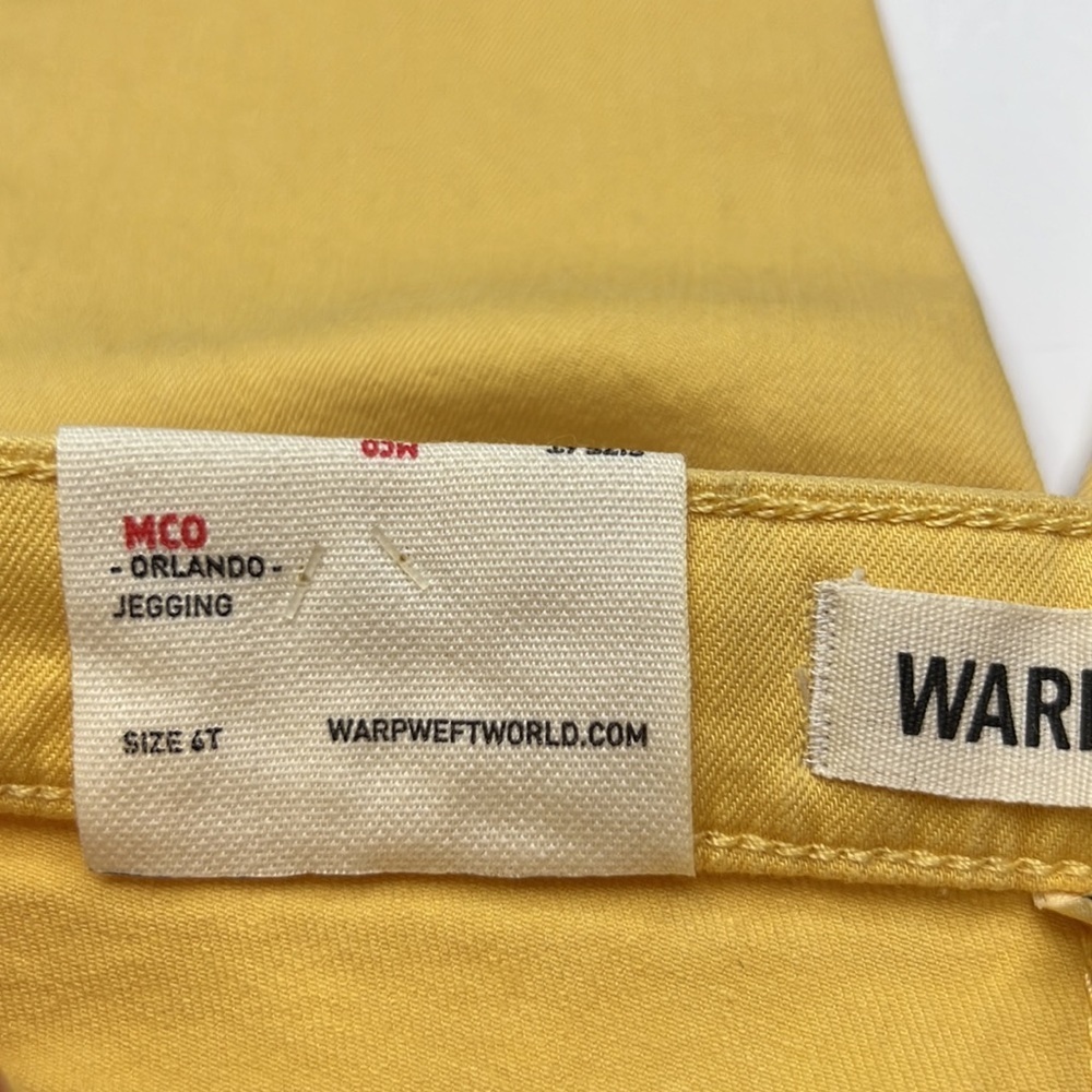 WARP + WEFT KID’S MCO ORLANDO JEGGING SUN DREAM NWT SZ 6 - Picture 6 of 10